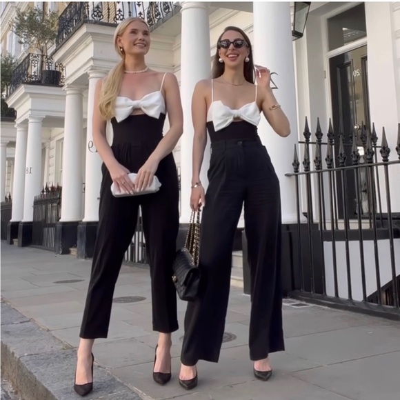 NWT Zara Bow Bodysuit Top - Picture 2 of 10